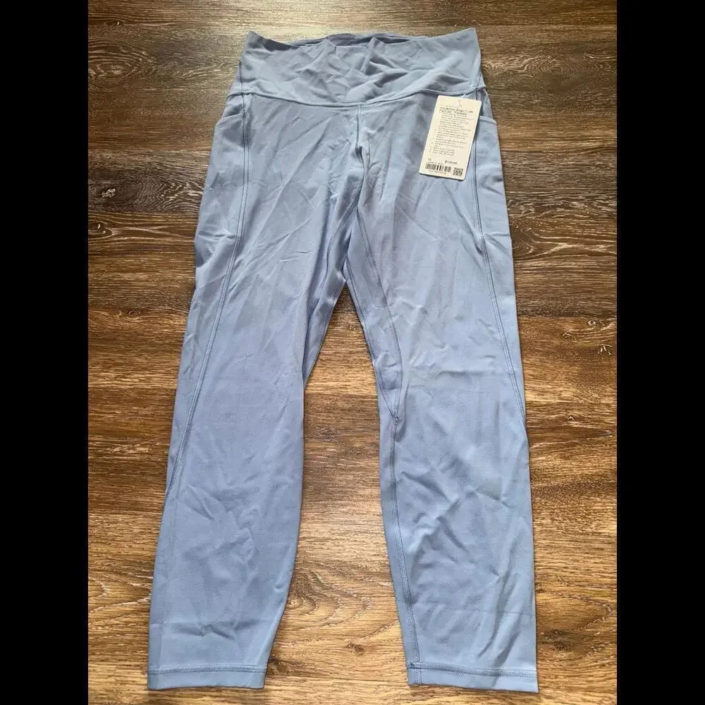 Lululemon Align With Pockets High Rise 25” Blue Willow Size 12 NWT